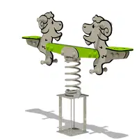 Duo Federwippe Wickey PRO Ziege „Chewey“ - goat chewey angle 2