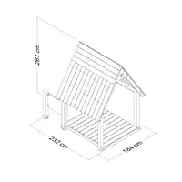 Spielhaus Spielplatz Wickey PRO Claya - pro playhouse claya 100 dp