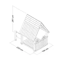 Spielhaus Spielplatz Wickey PRO Grova - pro playhouse grova 100 dp