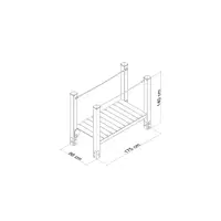 Spielplatz-Brücke Wickey PRO Gait - wickey pro balancing beam gait dp
