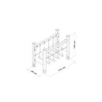 Balancier- und Wackelbrücke Spielplatz Wickey PRO Wobble - wickey pro balancing beam wobble dp