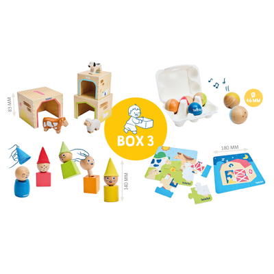 Kleine Entdecker Box 3 – Wortschatz, 24 Monate
