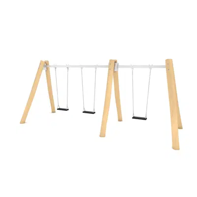 Schaukel mit 3 Sitzen aus Robinienholz – ROBINIA RB1491