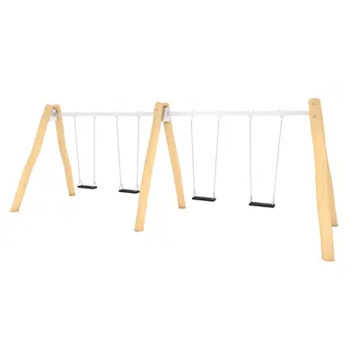 Schaukel mit 4 Sitzen aus Robinienholz – ROBINIA RB1424