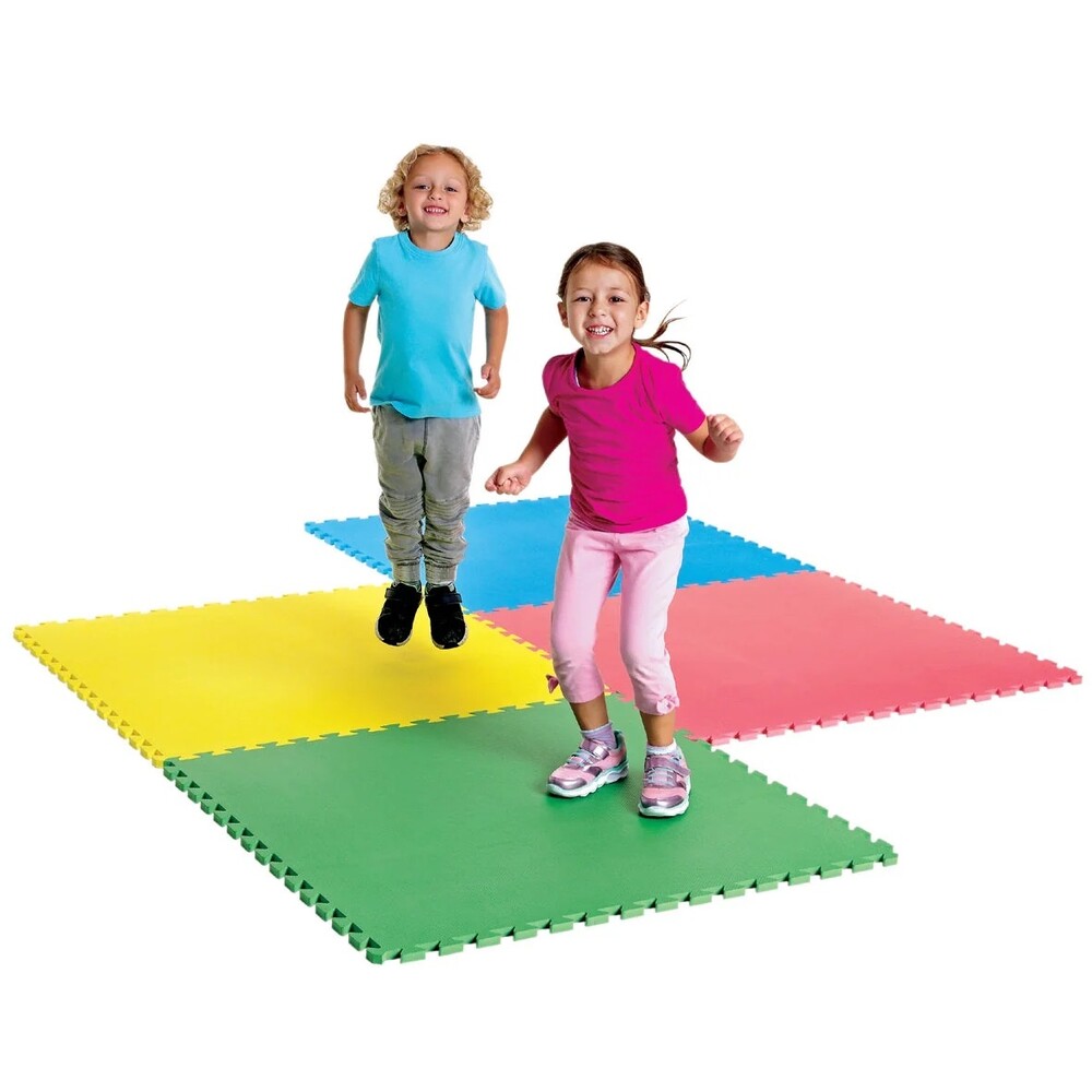 Puzzlematten – 4er Set - 672 90 03 Puzzlematten Matte Fallschutz Softmatte Unterlage Bodenmatte SportFit 4027608672909 1000