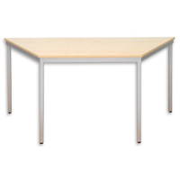 Trapeztisch, quadratische Tischbeine