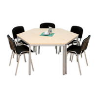 Trapeztisch, quadratische Tischbeine - 766466 i 1000
