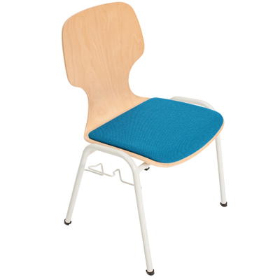 Schalenstuhl „Work“, mit Polster und Reihenverbinder