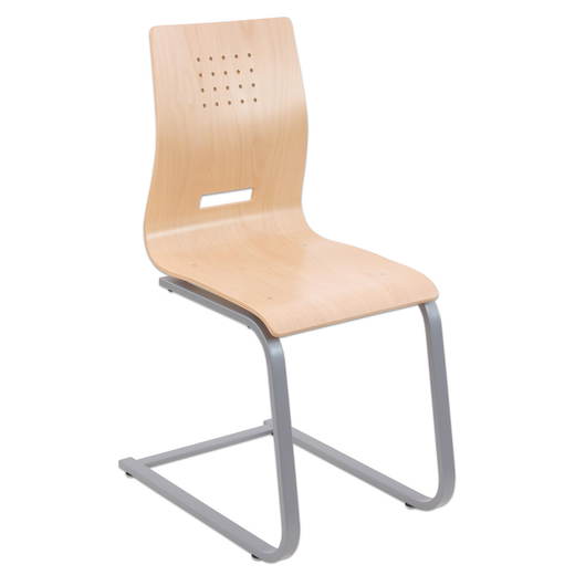 767917_a_1000 Schülerstuhl mit Buchenholz-Schale