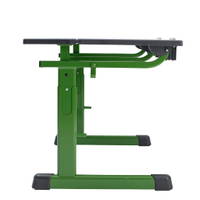 Ecoflex Zweier-Schülertisch, höhenverstellbar, ohne Drahtkorbablagen – Bild 6