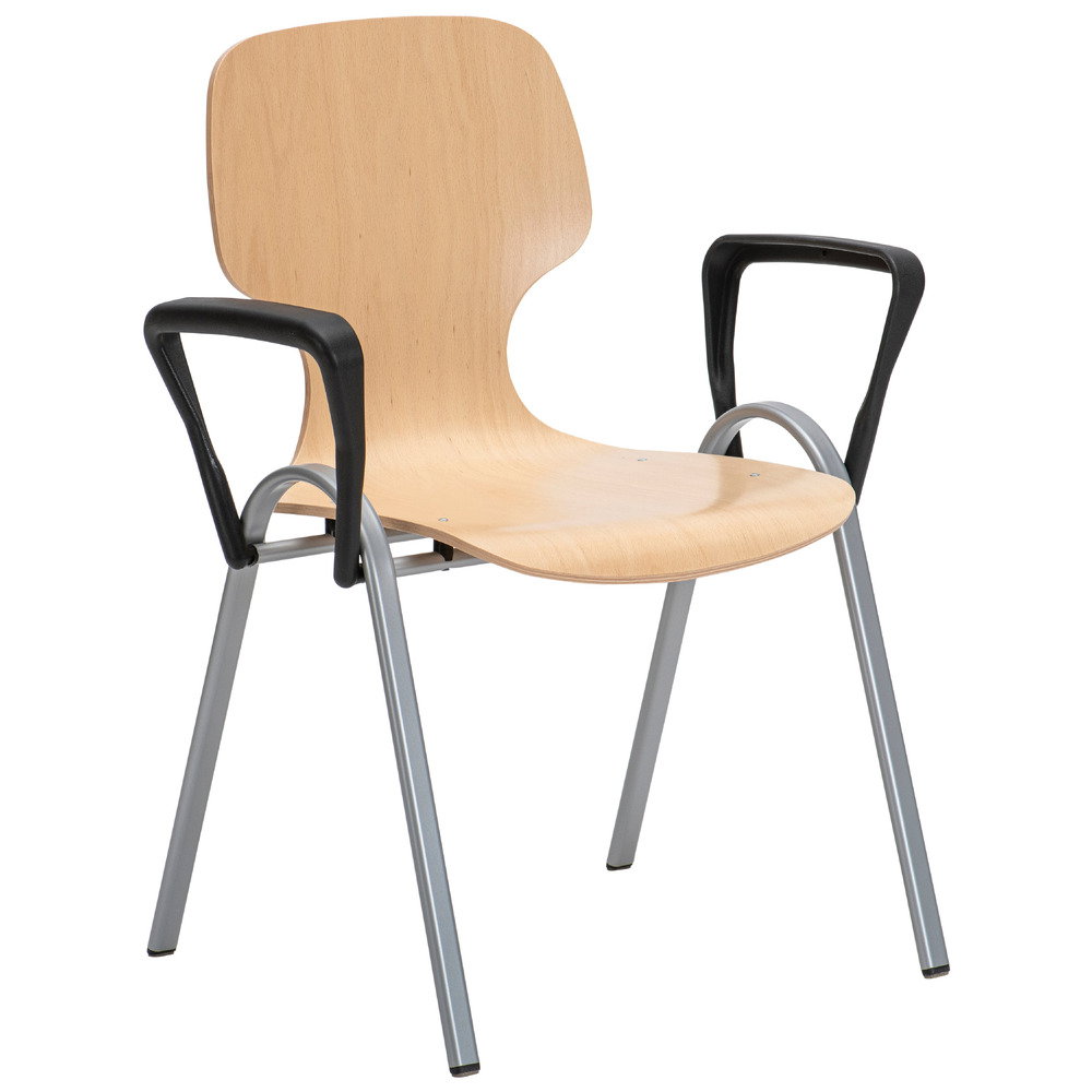 773820_a_1000 Schalenstuhl „College“, mit Armlehnen