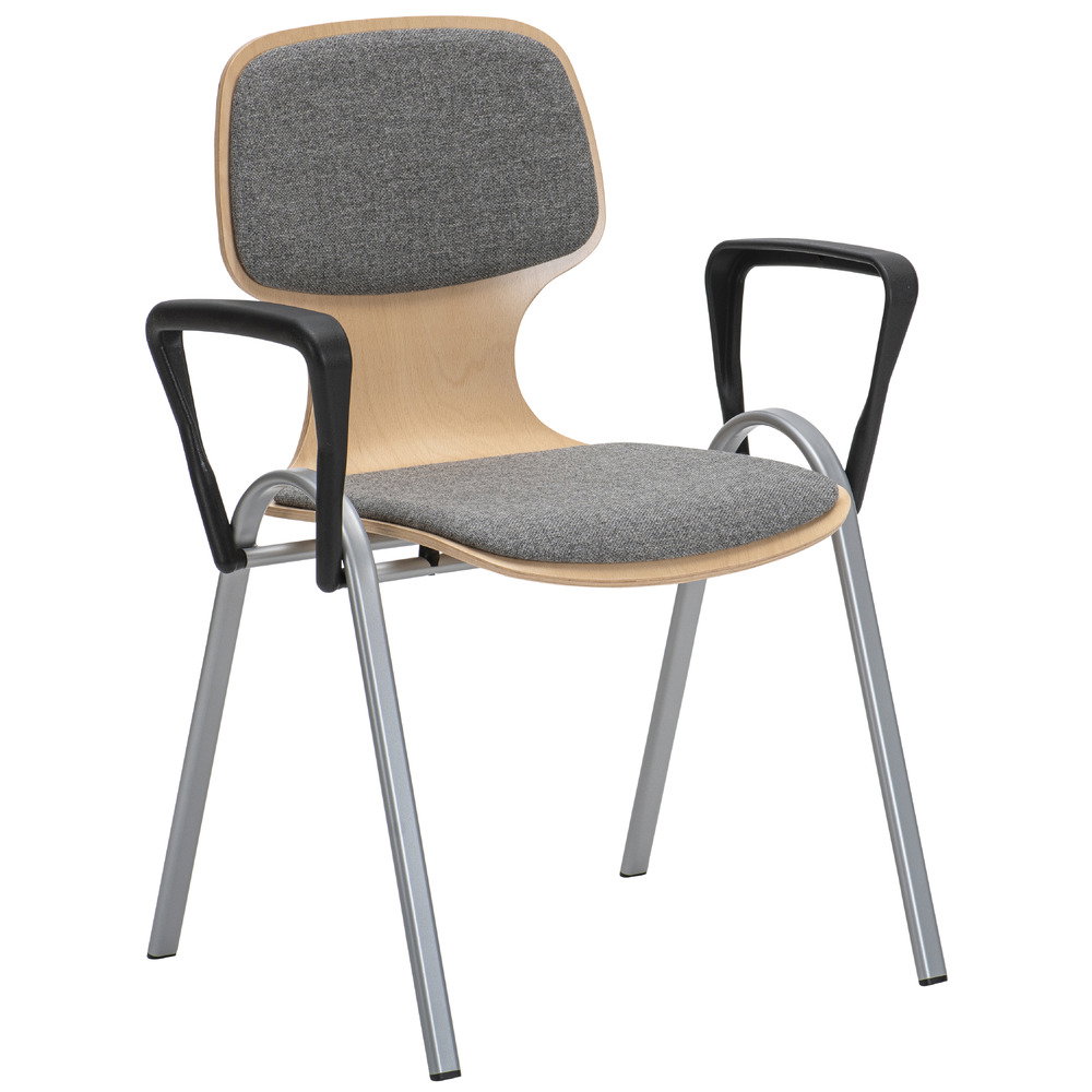 773822_a_1000 Schalenstuhl „College“, mit Armlehnen und Polstern - 773822 a 1000