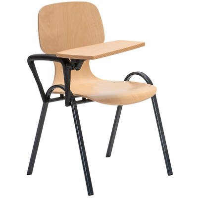 Schalenstuhl „College“, mit Tablar