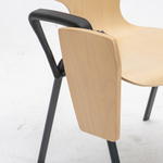 Schalenstuhl „College“, mit Tablar - 773823 i