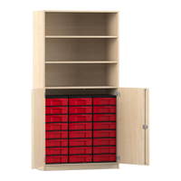 Flexeo® Schrank, 24 kleine Boxen, 3 Fächer, 2 Halbtüren – Bild 26
