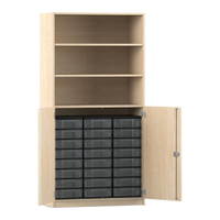 Flexeo® Schrank, 24 kleine Boxen, 3 Fächer, 2 Halbtüren – Bild 151