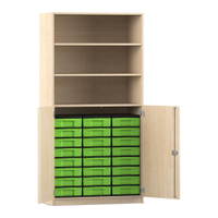 Flexeo® Schrank, 24 kleine Boxen, 3 Fächer, 2 Halbtüren – Bild 39