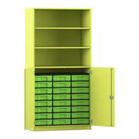 Flexeo® Schrank, 24 kleine Boxen, 3 Fächer, 2 Halbtüren – Bild 218