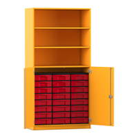 Flexeo® Schrank, 24 kleine Boxen, 3 Fächer, 2 Halbtüren – Bild 205