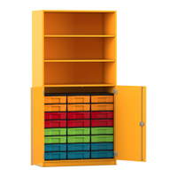 Flexeo® Schrank, 24 kleine Boxen, 3 Fächer, 2 Halbtüren – Bild 231