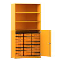 Flexeo® Schrank, 24 kleine Boxen, 3 Fächer, 2 Halbtüren – Bild 232