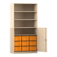 Flexeo® Schrank, 9 große Boxen, 4 Fächer, 2 Halbtüren – Bild 58