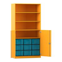 Flexeo® Schrank, 9 große Boxen, 4 Fächer, 2 Halbtüren – Bild 231