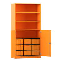 Flexeo® Schrank, 9 große Boxen, 4 Fächer, 2 Halbtüren