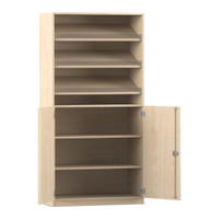 Flexeo® Schrank, 3 Schrägablagen, 4 Fächer, 2 Halbtüren