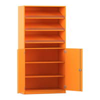 Flexeo® Schrank, 3 Schrägablagen, 4 Fächer, 2 Halbtüren