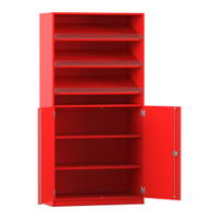 Flexeo® Schrank, 3 Schrägablagen, 4 Fächer, 2 Halbtüren