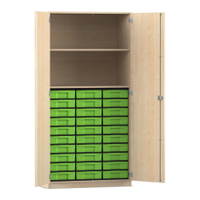 Flexeo® Schrank, 30 kleine Boxen, 2 Fächer, 2 Türen
