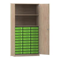 Flexeo® Schrank, 30 kleine Boxen, 2 Fächer, 2 Türen