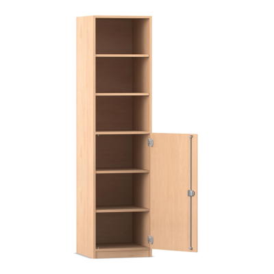 Flexeo® Schrank, 6 Fächer, 1 Halbtür, Breite 48,1 cm