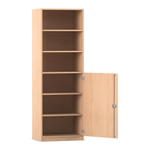 Flexeo® Schrank, 6 Fächer, 1 Halbtür, Breite 64,1 cm
