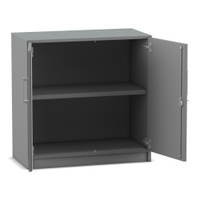 Flexeo® Drehtüren-Schrank, 2 Fächer = 2 Ordnerhöhen
