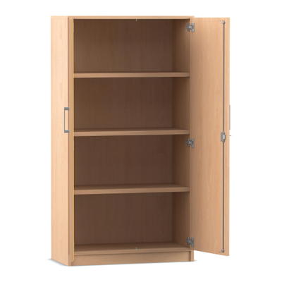 Flexeo® Drehtüren-Schrank, 4 Fächer = 4 Ordnerhöhen