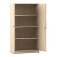 Flexeo® Drehtüren-Schrank, 4 Fächer = 4 Ordnerhöhen
