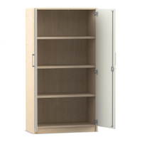 Flexeo® Drehtüren-Schrank, 4 Fächer = 4 Ordnerhöhen