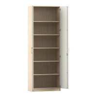Flexeo® Drehtüren-Schrank, 6 Fächer = 6 Ordnerhöhen