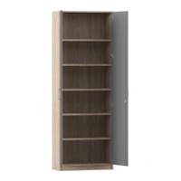 Flexeo® Drehtüren-Schrank, 6 Fächer = 6 Ordnerhöhen