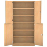 Flexeo® Schrank, 6 Fächer, 4 Halbtüren, Breite 94,4 cm