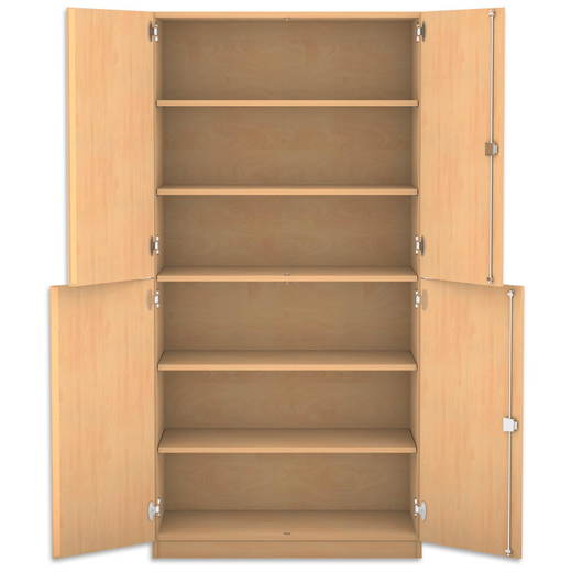 802076_a_1000 Flexeo® Schrank, 6 Fächer, 4 Halbtüren, Breite 94,4 cm