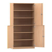 Flexeo® Schrank, 6 Fächer, 4 Halbtüren, Breite 94,4 cm