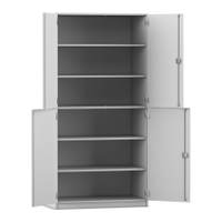 Flexeo® Schrank, 6 Fächer, 4 Halbtüren, Breite 94,4 cm