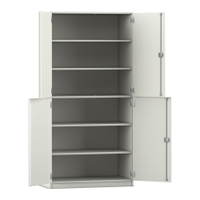 Flexeo® Schrank, 6 Fächer, 4 Halbtüren, Breite 94,4 cm