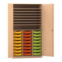 Flexeo® Bastelschrank PRO, 3 Reihen, 24 Boxen Gr. S, 8 Fächer - 809000 P01