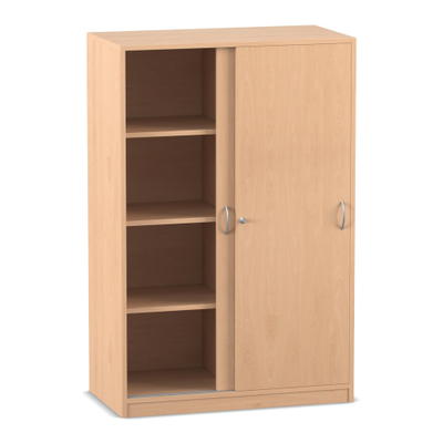 Flexeo® Schiebetürenschrank, 8 Fächer, Mittelwand, Breite 94,4 cm