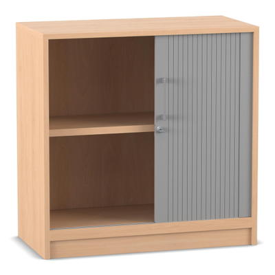 Flexeo® Rollladenschrank, 2 Fächer = 2 Ordnerhöhen