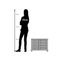Flexeo® Fahrbares Containersystem mit Ablage, 16 kleine Boxen - 815011 P07